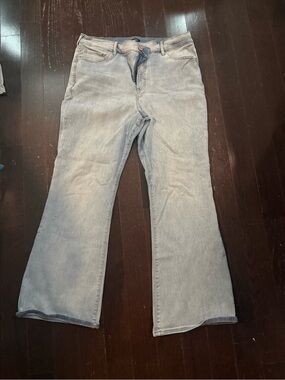Express Light Blue Wide Leg Jeans Size 16